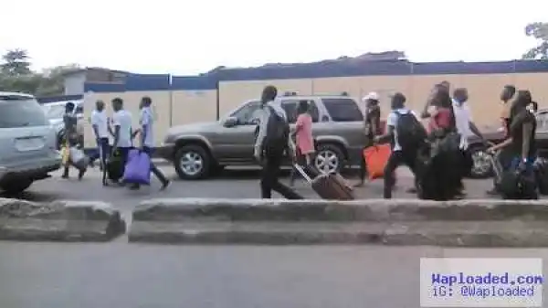 University of Lagos Students Forced to Trek Home as the 